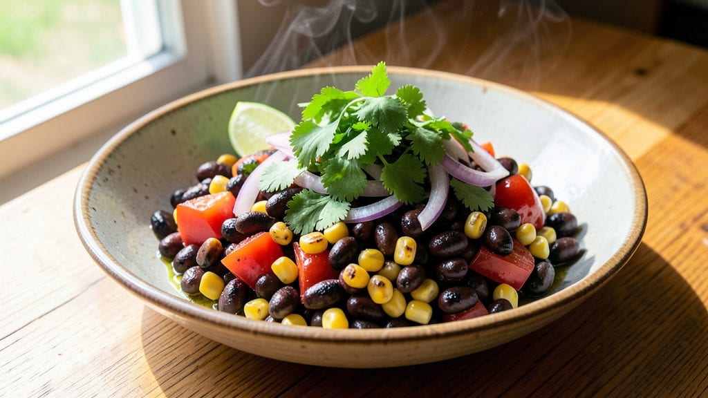 Amish Black Bean, Corn, and Salsa Recipe: Crunchy, Smoky Tex-Mex Vibes in 15 Minutes