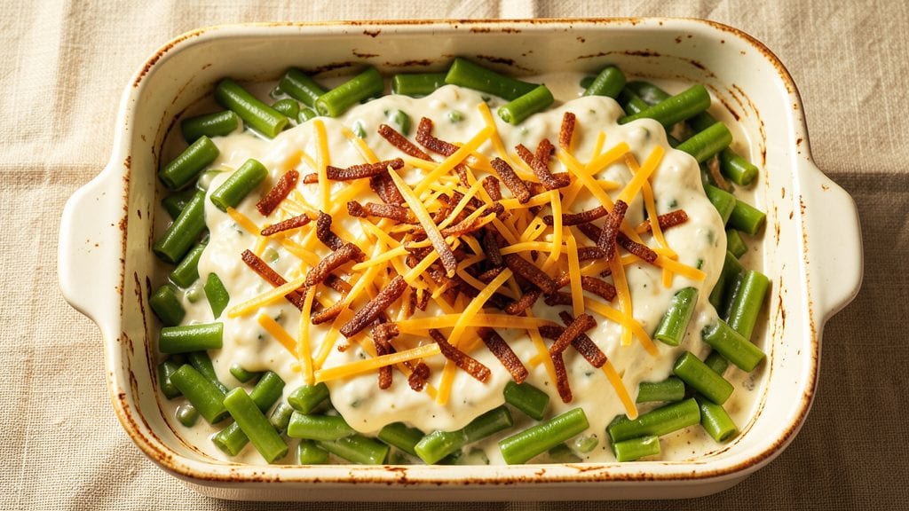 Betty Crocker's Green Bean Casserole Recipe: Crispy Top, Creamy Mushroom Layers