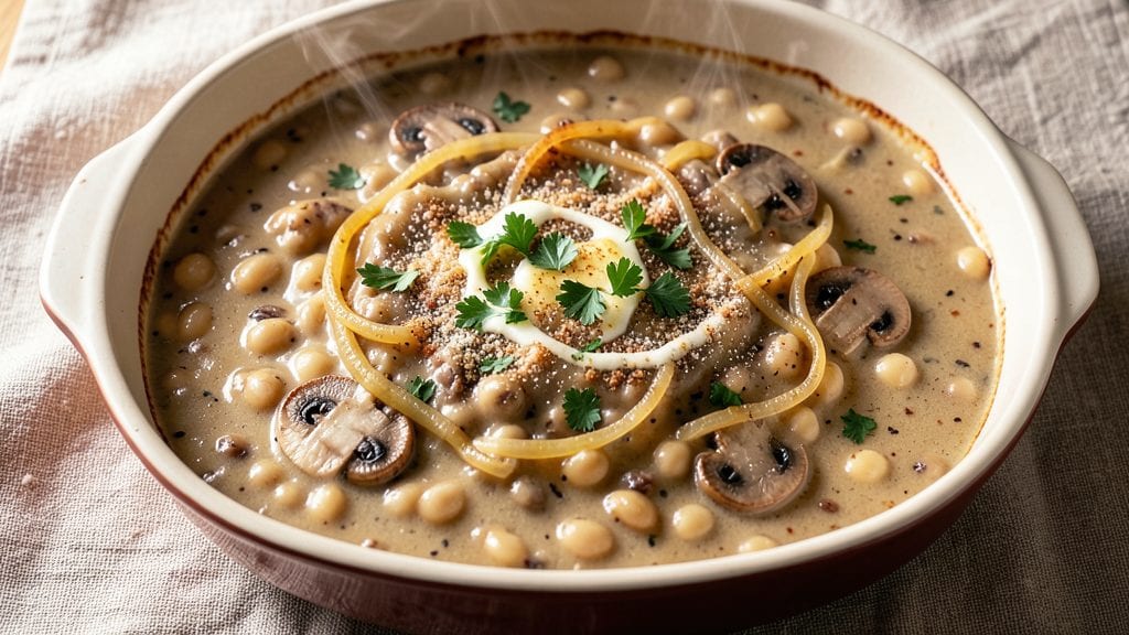 Campbell's Bean Casserole Recipe: Crispy Top, Creamy Mushroom Dream