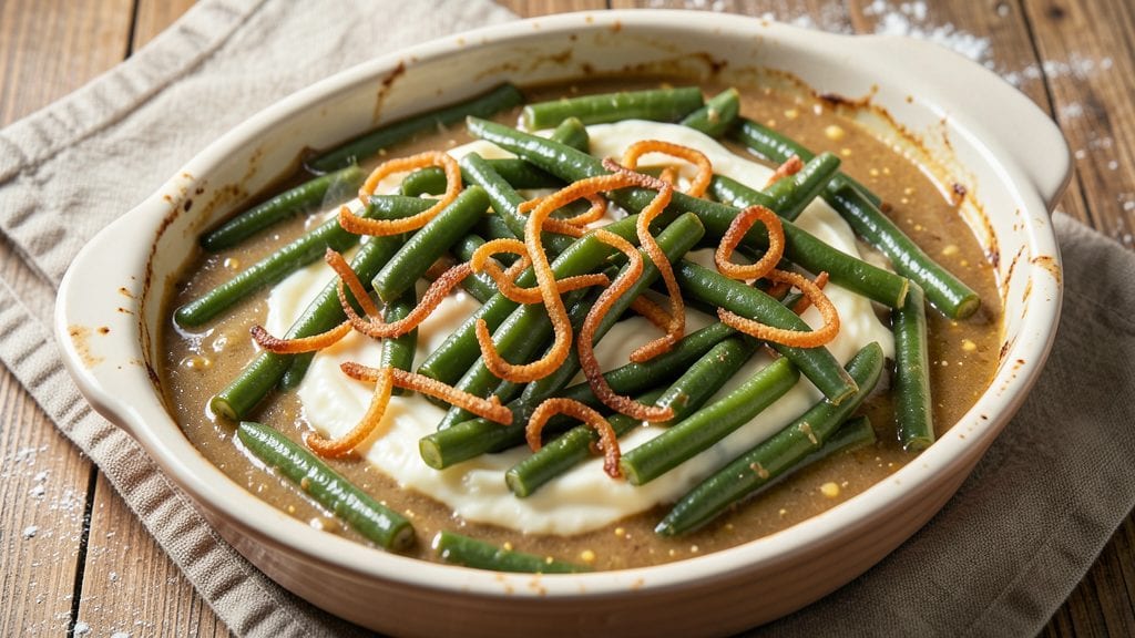 Campbell's Canned Green Bean Casserole Recipe: Crunchy Top, Creamy Mushroom Magic