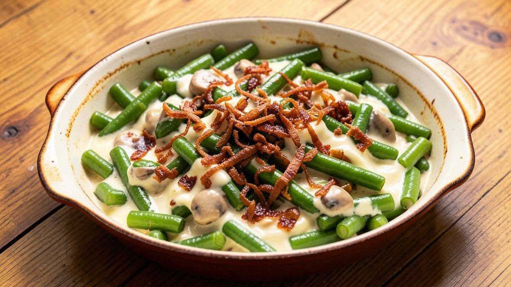 Campbell's Green Bean Casserole Original Recipe: 1955 Classic With Crunchy Onion Top