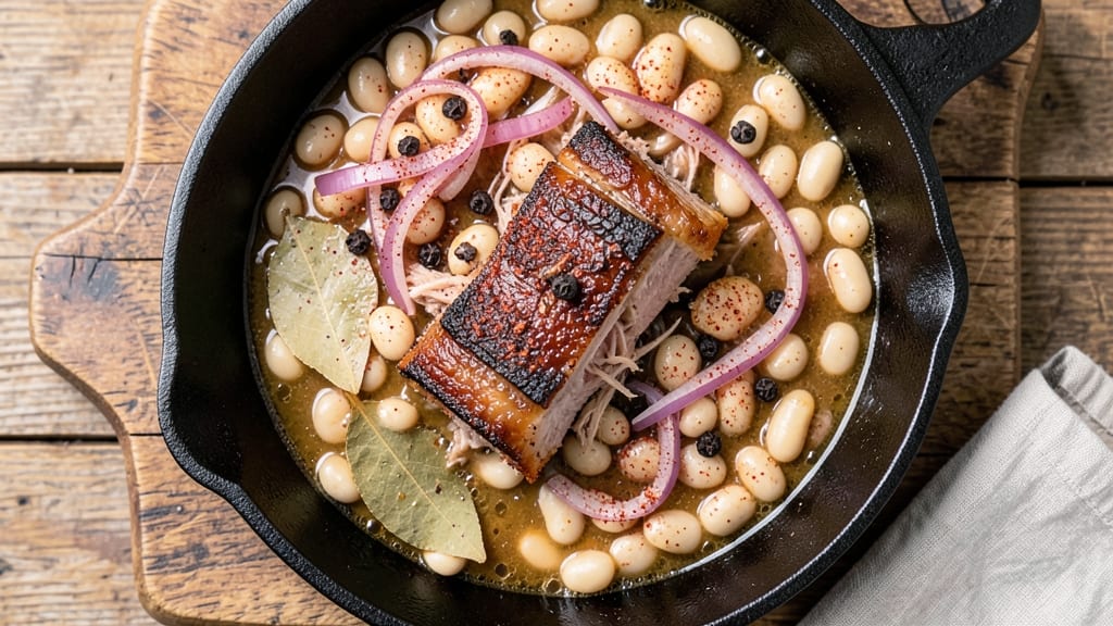 Canned Pinto Beans and Ham Hock Recipe: Slow-Cooked Smoky Depth with Melty Collagen