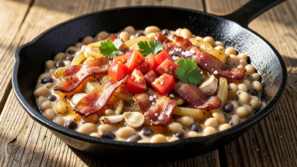 Chuckwagon Beans Recipe: Smoky Bacon and Tomato One-Pan Harmony