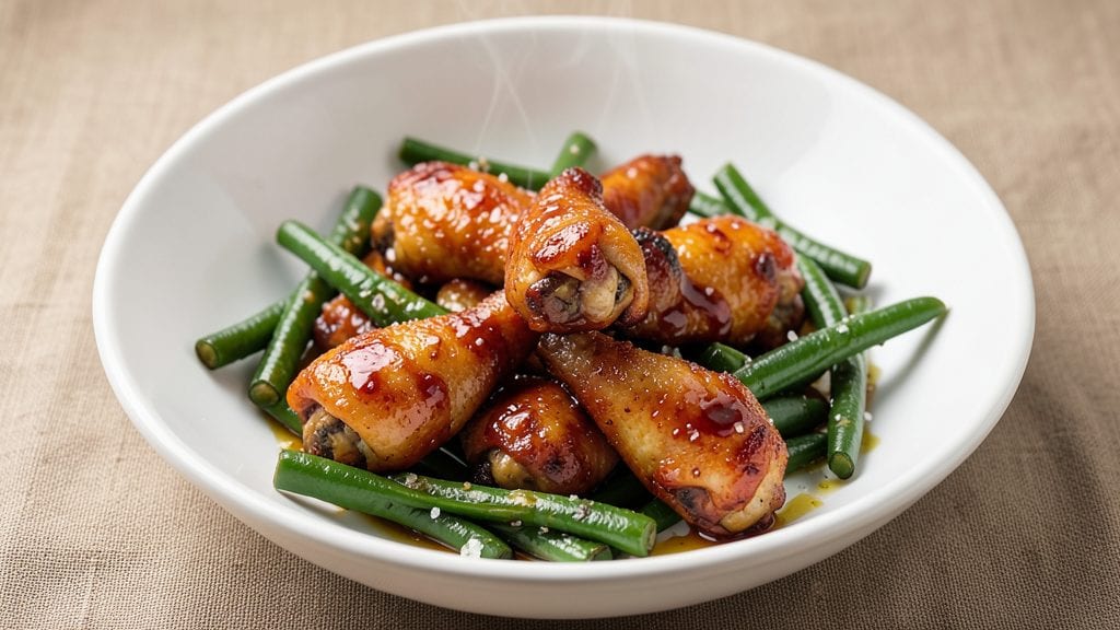 Gordon Ramsay Chicken Wings and Green Beans Recipe: Crispy Wings with Charred Green Beans