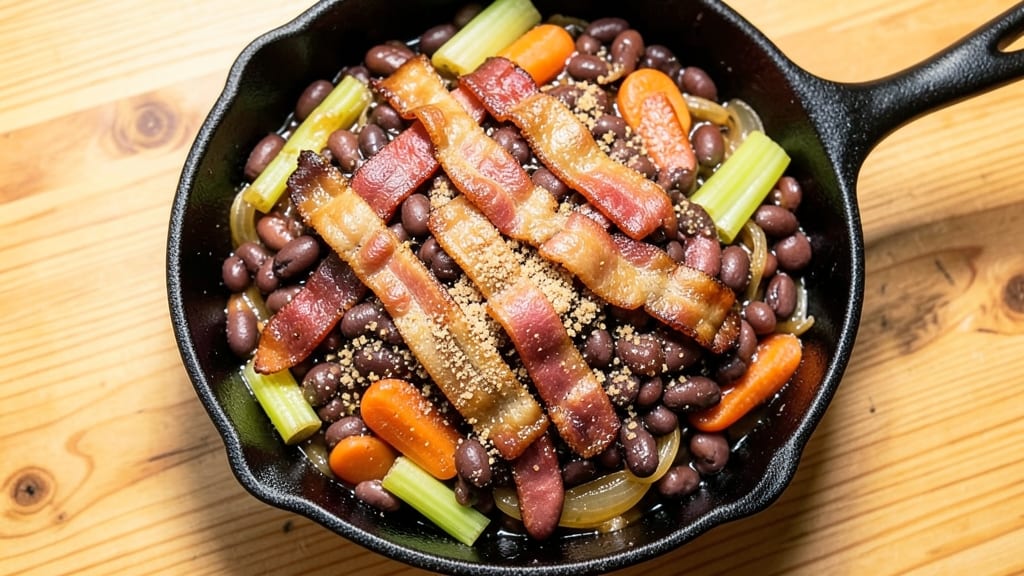 Grandma's Baked Beans Recipe: Smoky-Sweet Slow Cooker with Bacon Crunch