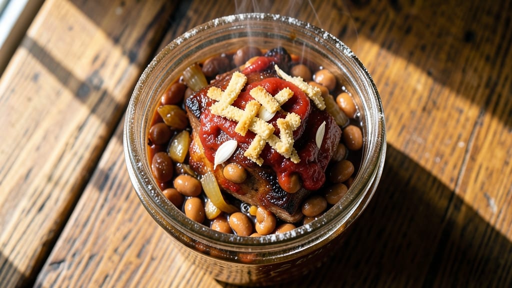 Home Canned Baked Beans Recipe: Smoky Molasses-Kissed Richness in Glass