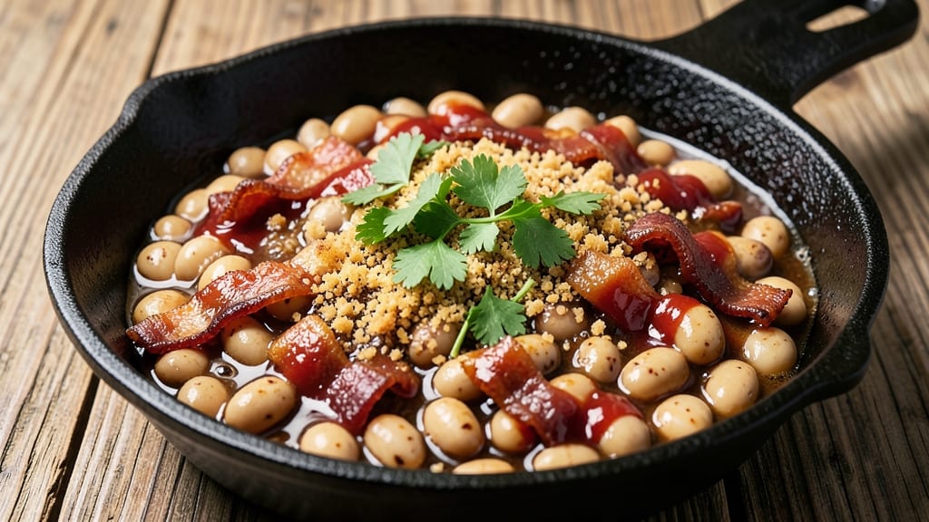 Old Fashioned Baked Bean Recipe Using Canned Beans: Smoky Brown Sugar Caramelized to Perfection
