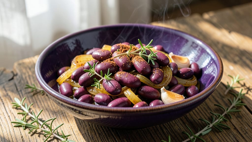 Purple Beans Recipe: Smoky Garlic and Herb Infusion for Hearty Sides